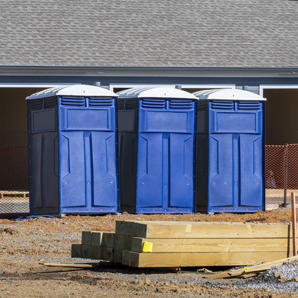 how often are the portable restrooms cleaned and serviced during a rental period in Roanoke Rapids NC